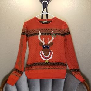 Dutch Bros Reindeer Christmas Sweater
